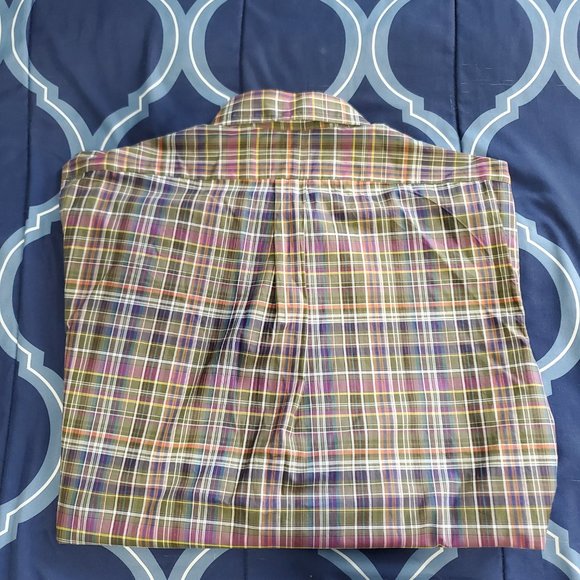 Men's Extra Large, Polo Ralph Lauren Long-sleeved Collard Plaid Button - Up - Picture 2 of 2